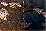 Ferdynand Ruszczyc Forest creek oil on canvas